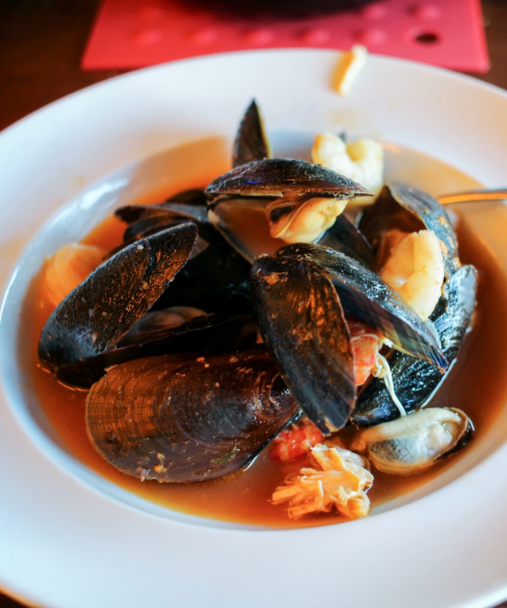 Fresh fish plated simply